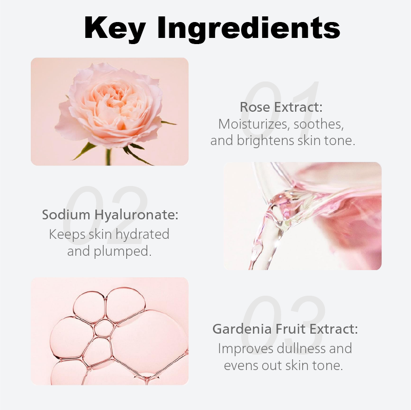Home anti wrinkles rose toner repair balancing serum