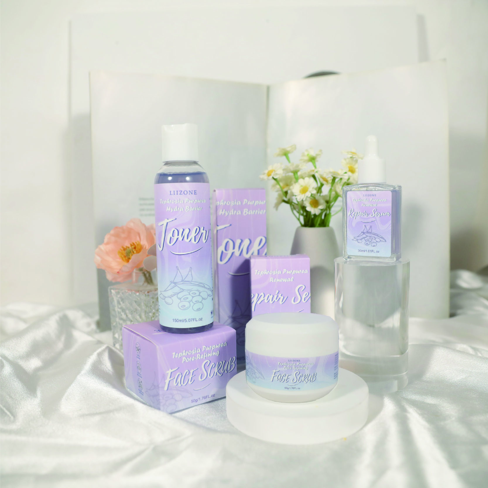 Home organic brightening rejuvenating skincare serum