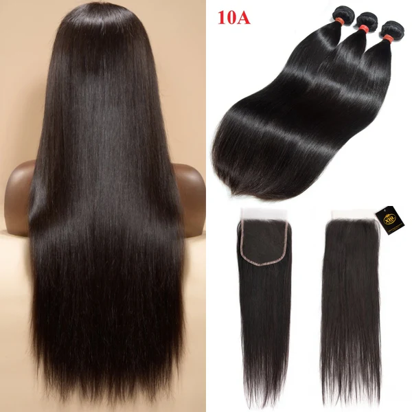 Home miss flawless / lovely / pretty straight silky straight full 3 human hair bundles